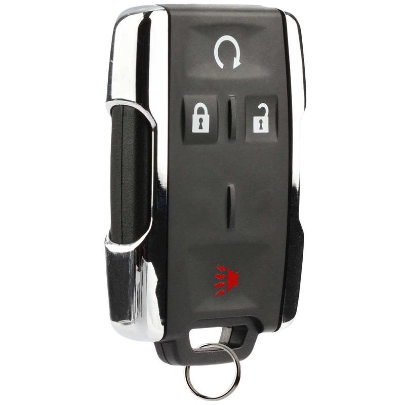 Key Fob Keyless Entry Remote Start fits Chevy Silverado Colorado/GMC Sierra Canyon 2014 2015 2016 2017 (M3N-32337100 Chrome) 1 x 4-btn w/ rs