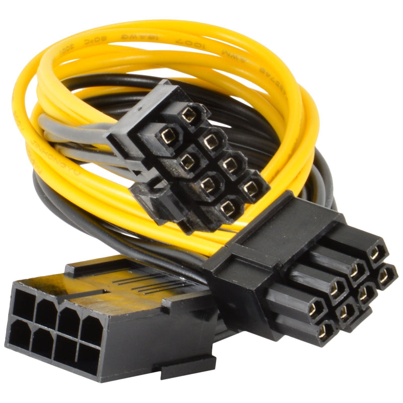 JacobsParts PCI Express Power Splitter Cable 8-pin to 2x 6+2-pin (6-pin/8-pin) 18 AWG 8-pin to 6+2pin (1pc)