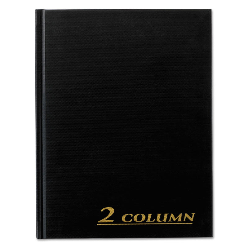 Adams ARB8002M Account Book, 2 Column, Black Cover, 80 Pages, 7 X 9 1/4