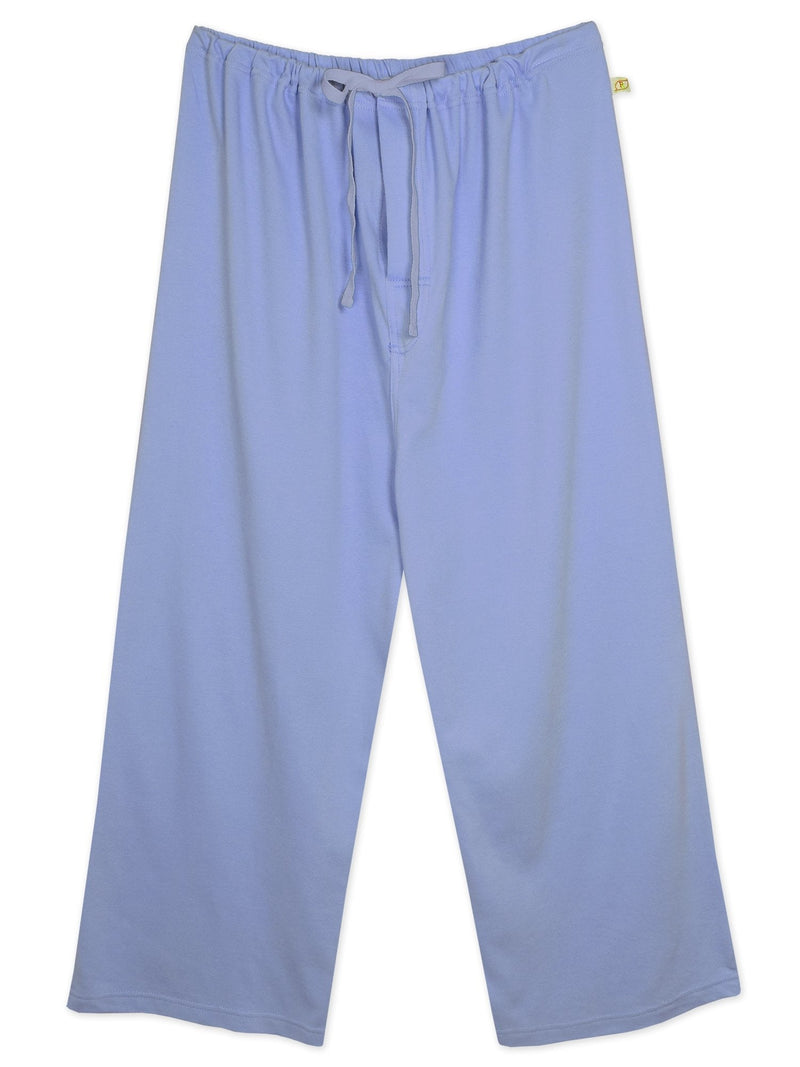 Unisex Hospital Patient Drawstring Pants (X-Large, Dark Blue) -Inseam 20.5" to Prevent Tripping X-Large