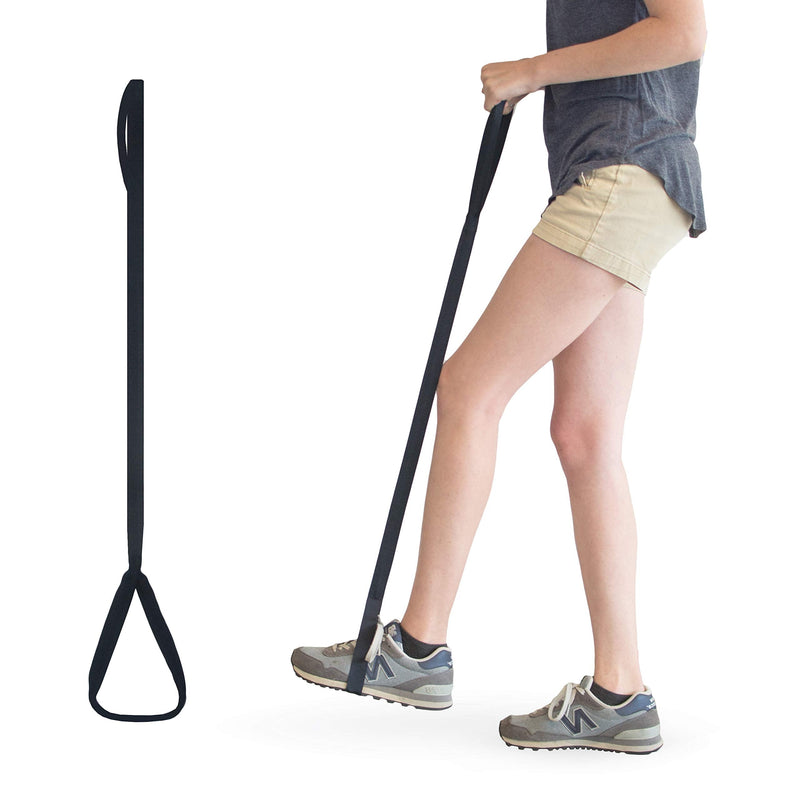 RMS 35 Inch Long Leg Lifter - Durable & Rigid Hand Strap & Foot Loop - Ideal Mobility Tool for Wheelchair, Hip & Knee Replacement Surgery (35 Inch Long)