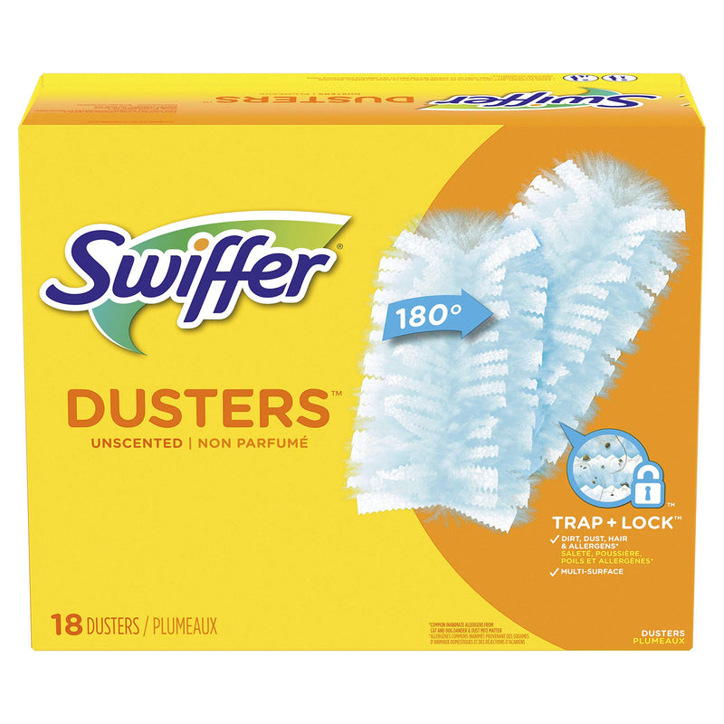 Swiffer Dusters Surface Refills, Ceiling Fan Duster, Unscented, 18 Count 18 Count (Pack of 1)