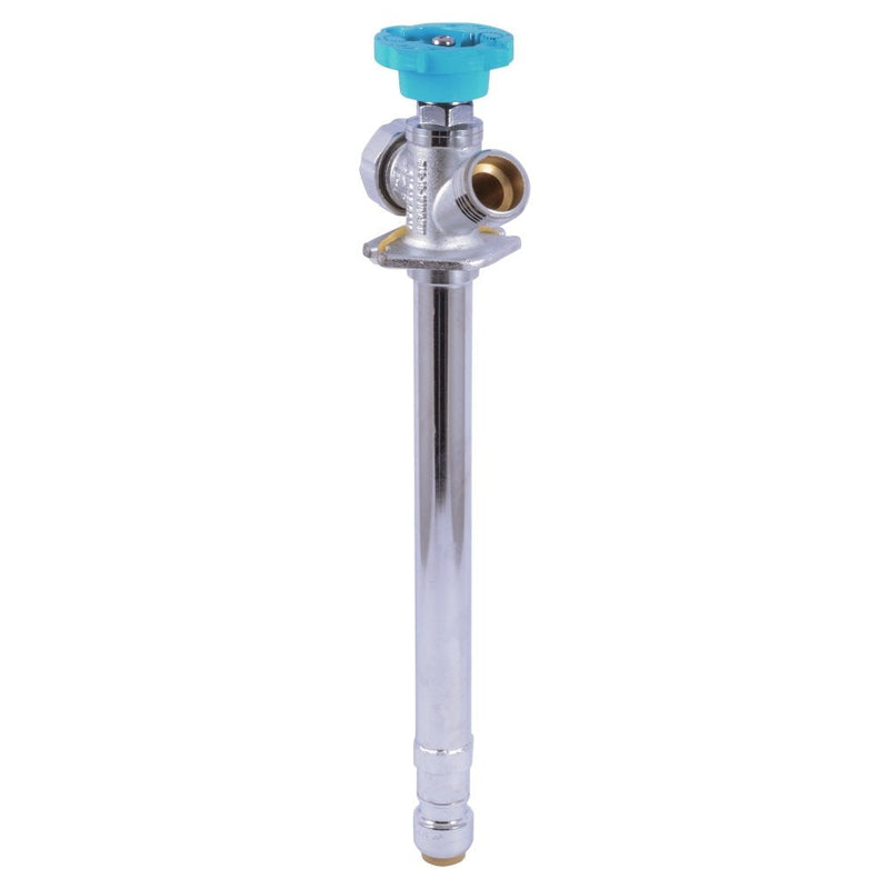 SharkBite 24626LFA 90 Degree Hose Bibb, 1/2 Inch x 3/4 inch MHT, Water Valve Shut Off, Push-to-Connect, PEX, Copper, CPVC, PE-RT 8 Inch