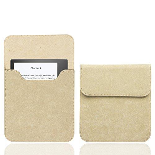 WALNEW 7'' Kindle Sleeve for Kindle Oasis - Protective Insert Sleeve Case Cover Bag Fits Kindle Oasis 10th Generation 2019 / 9th Generation 2017, Khaki