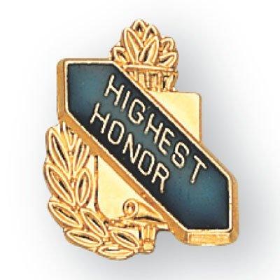 5/8 Inch Highest Honor Lapel Pin - Package of 12, Poly Bagged