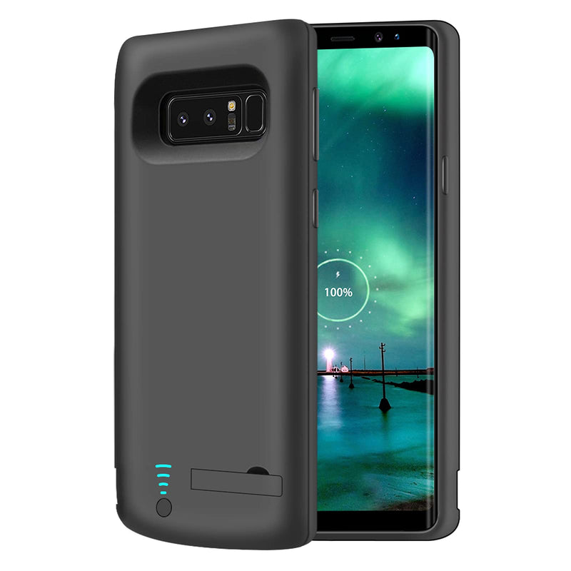 RUNSY Samsung Galaxy Note 8 Battery Case, 6500mAh Rechargeable Battery Charging/Charger Case with S-Pen Hole, Adds 1.4X Extra Juice, Charges 2 Devices Simultaneously (6.3 inch for Note 8)