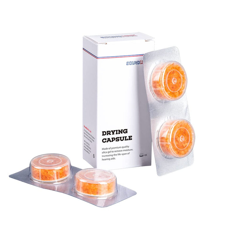 Hearing Aid Drying Capsules for Phonak, Starkey and Unitron Charger Case (2 Cards/Box)