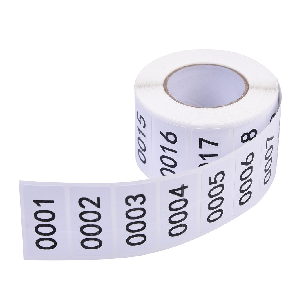 Inventory Labels - Consecutive Number Labels Inventory Stickers - Product Claiming Labels 1-1000 Clothes Numbers, Moving Box Numbering 0.75" x 1.5" Size Labels