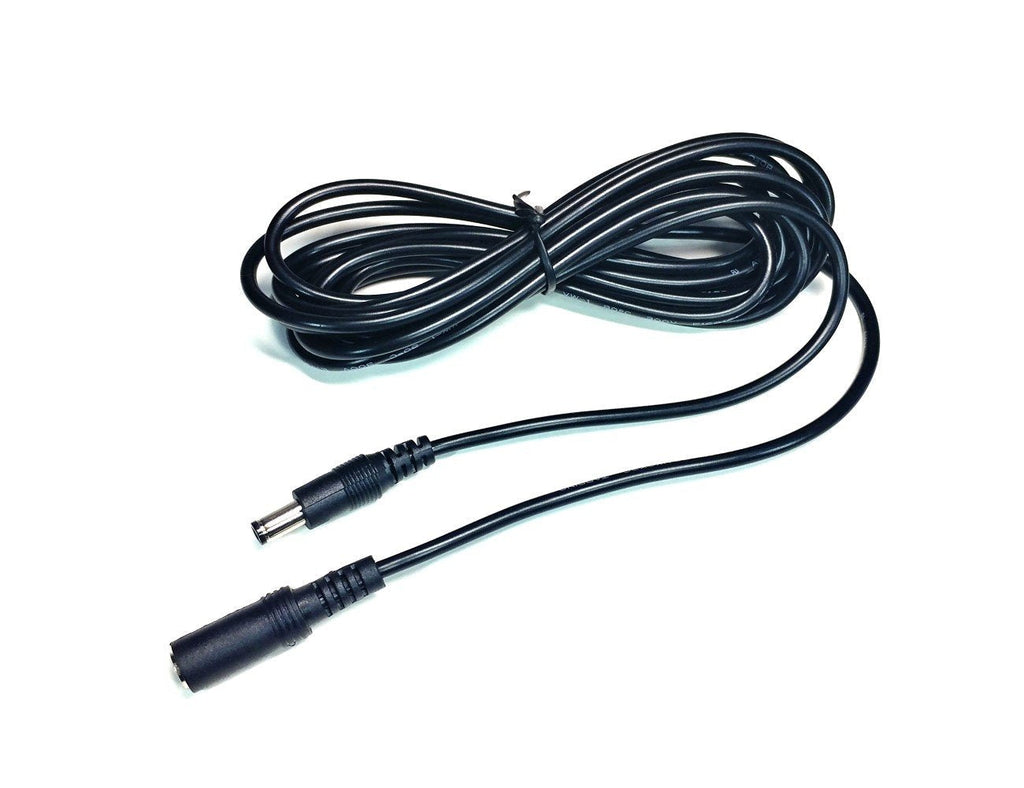 SuperTerrific™ 6ft (2 Meters) Female/Male DC Power Extension Cable/Cord Adapter for 12V Surveillance CCTV System. 5.5mm x 2.1mm