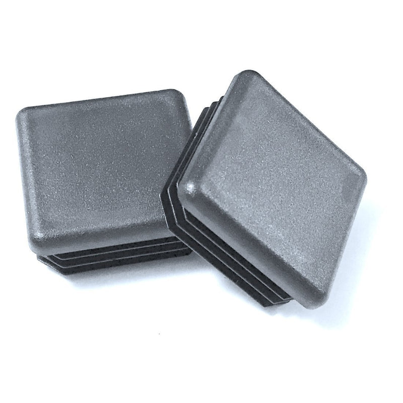(Pack of 4) 1 1/2" - 1.5 Inch Square Tubing Cap Plugs - 10-14 Ga (1.29"-1.34" ID) End Cap -Steel Fence Post Pipe Tube Cover - Furniture Inserts - End Caps for Fitness Equipment