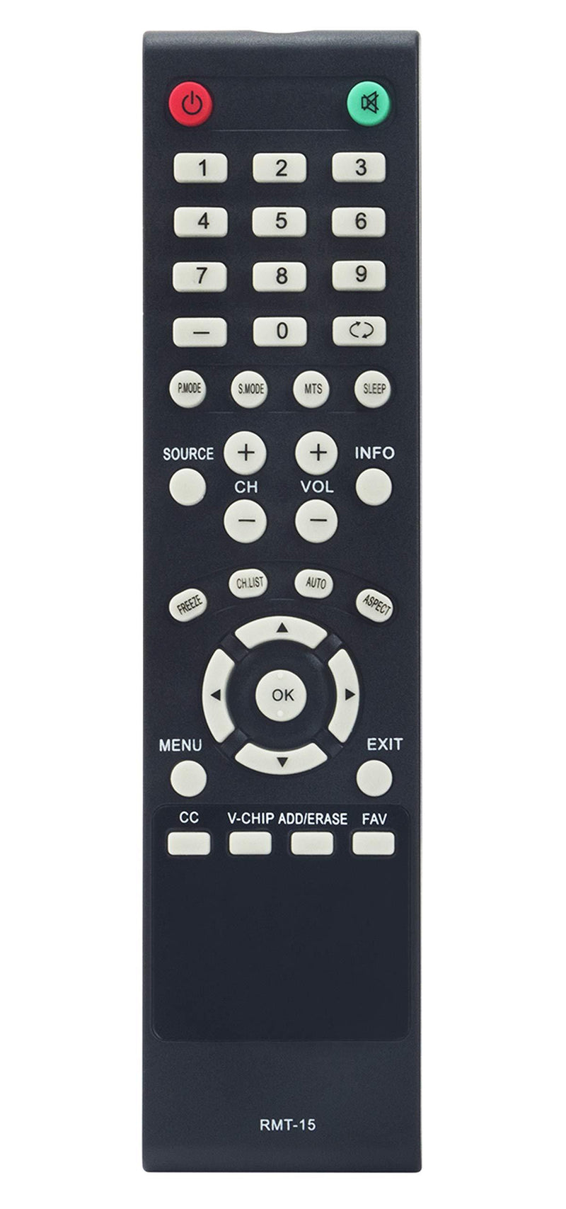 New RMT-15 Remote Control fit for Westinghouse TV EW24T7EW EW24T8FW CW37T6DW VR5535Z CW46T6DW CW46T6DW CW46T9FW CW26S3CW DW46F1Y1 VR-3730 VR-6025Z VR-5535Z VR-3226 VR-3235 LD-4070Z LD-4055 LD-4065