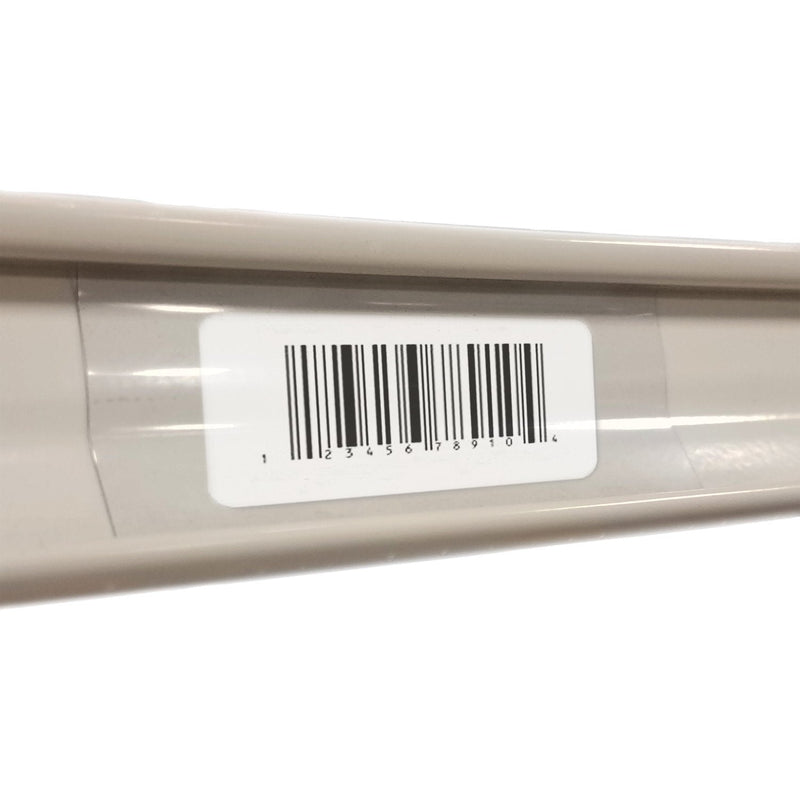 250 Clear Plastic Gondola Shelving Ticket Molding Insert Strips 2.5" x 1.25" 2.5" x 1.25" 250 Pack