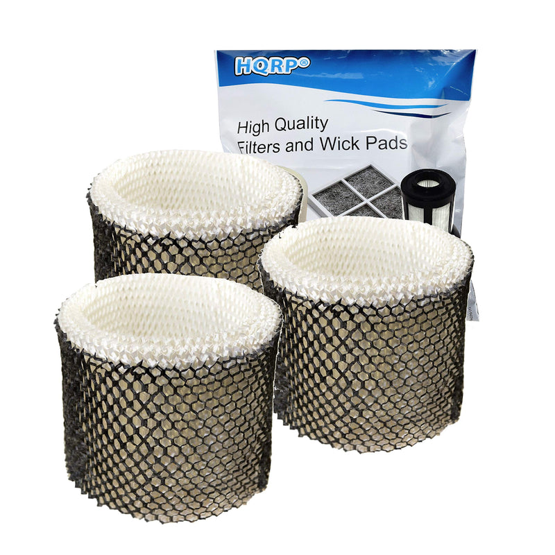 HQRP 3-Pack Wick Filter Compatible with Honeywell HEV320 HEV320B HEV320W HCM-890B HCM-890C HCM-890-20 HCM-890LTG HCM-890MTG HCM-890LWS Humidifiers, Filter C