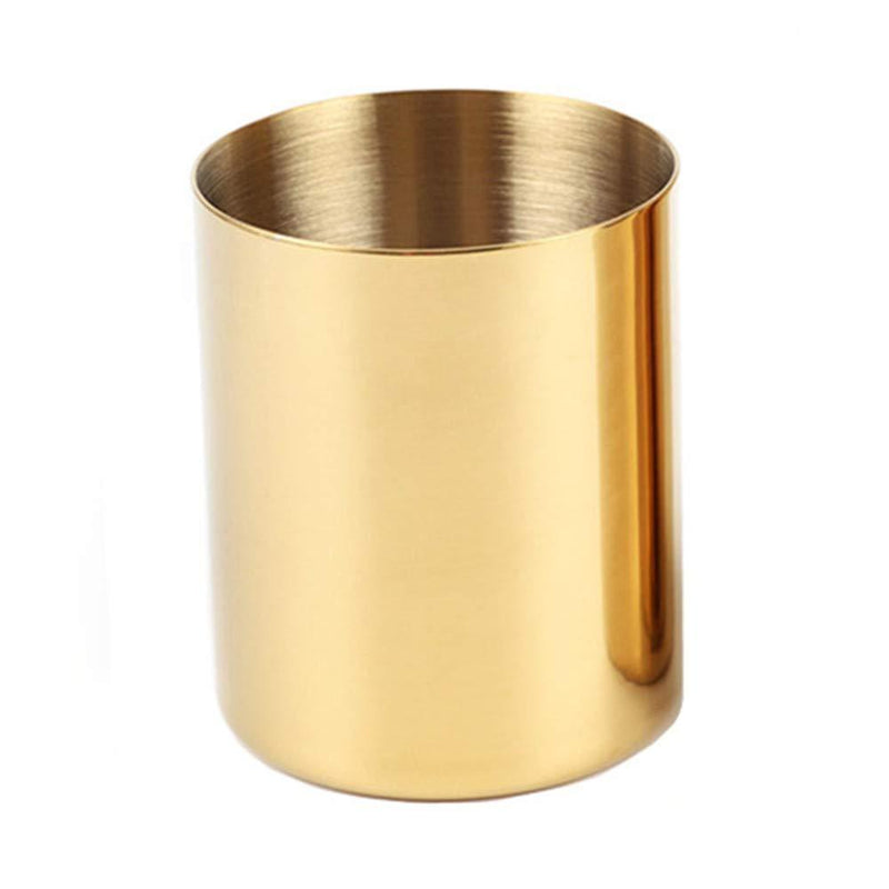 MultiBey Golden Pen Holder Simple Gold Mini Vase (Gold)