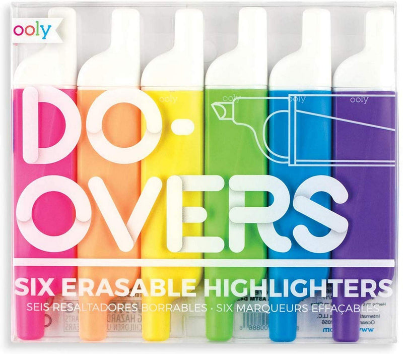 Ooly Do Over Highlighters - Set of 6 Ooly Do Over Highlighters