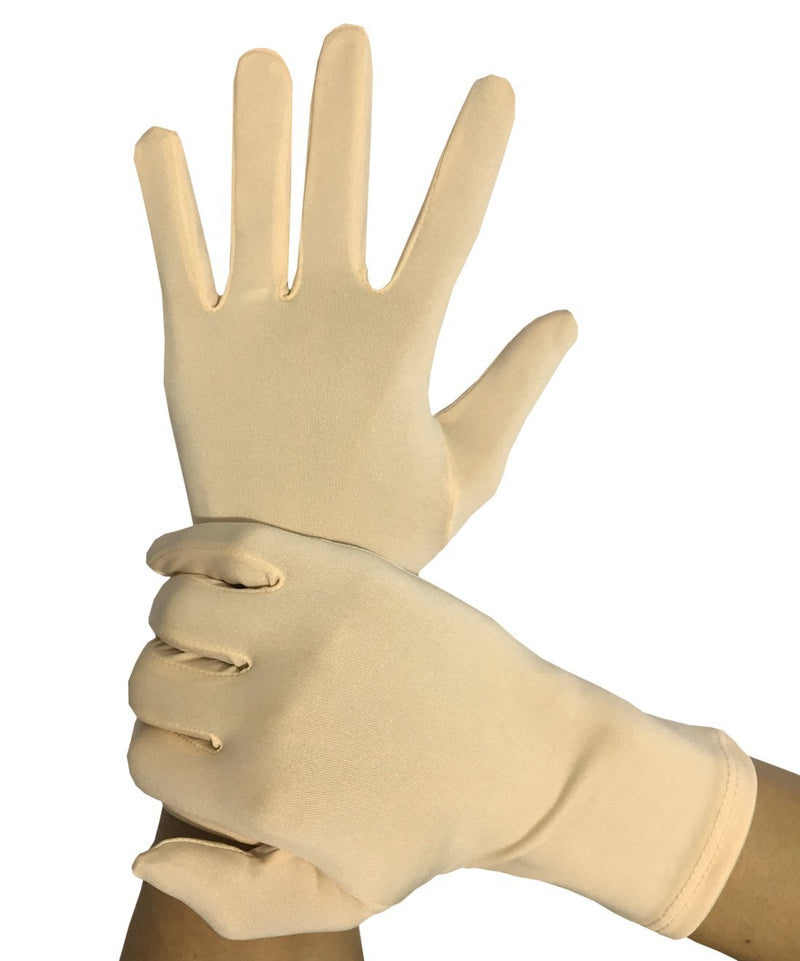 Seeksmile Adult Spandex Gloves Free Size Beige