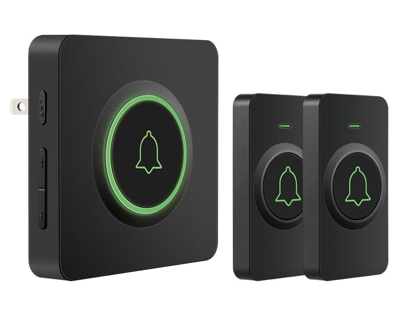 AVANTEK Wireless Doorbell over 1300 Feet Wireless Range, Waterproof Door Bell Kit with 2 Buttons, 56 Melodies & 5 Volume Levels