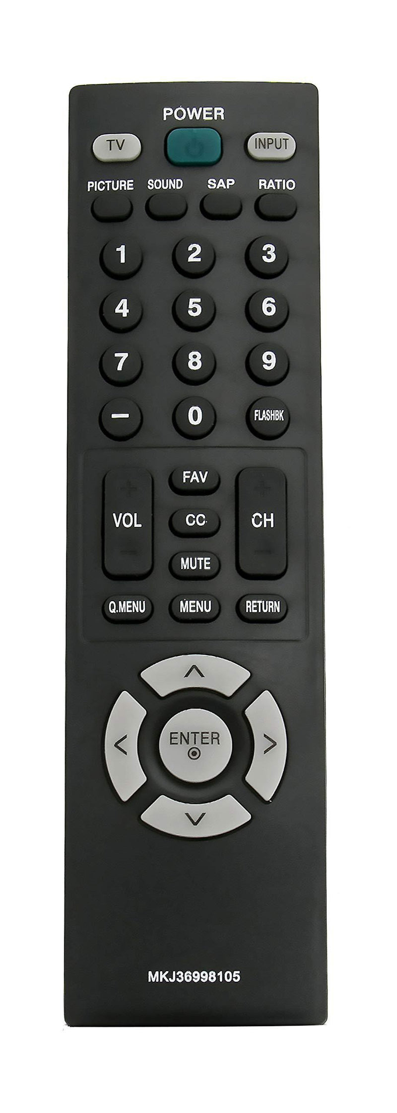 New MKJ36998105 Replace Remote fit for LG LCD TV 26LG30-UA 19LG31 22LG31 37LG30 2630 22LG30 26LG30 22LF10 19LF10C 19LF10 19LG30 19LG31 22LG30 22LG31 22LG30DC 26LG30 26LG30DC 42LB50C 42LB5DC 42LC50C