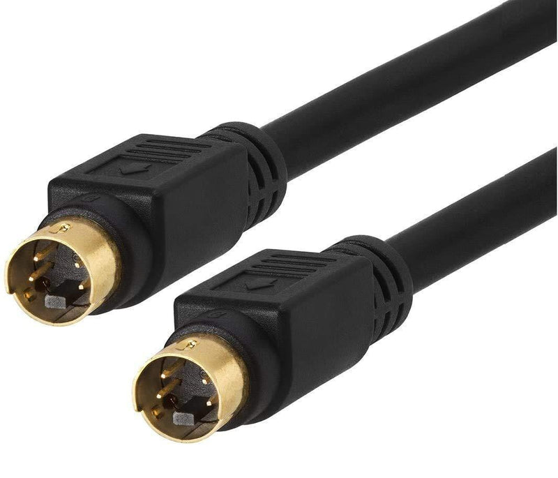 12-Feet S-Video SVideo (SVHS) Gold Plated Cable 4 pin by BRENDAZ for Home Theater, DSS receivers, VCRs, DVRs/PVRs, camcorders, DVD Players. 12-FEET