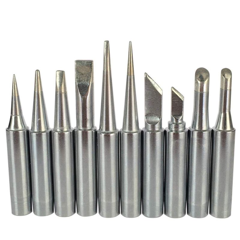 900M Soldering Iron Tips for HAKKO 936,937,907 Atten, Quick, Aoyue, Yihua,Vastar,Sywon,Tabiger,SOAIY and X-Tronic Soldering Station (10 pcs Different) Original version