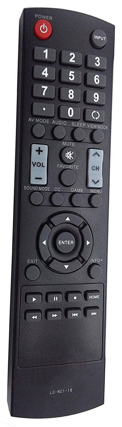 UBay LC-RC1-16 Replacement Remote Control for Sharp TV LC-32LB370 LC32LB370 LC-32LB370U LC32LB370U LC-32LB480U LC32LB480U LC-40LB480U LC40LB480U LC-50LB370 LC50LB370 LC-42LB150U