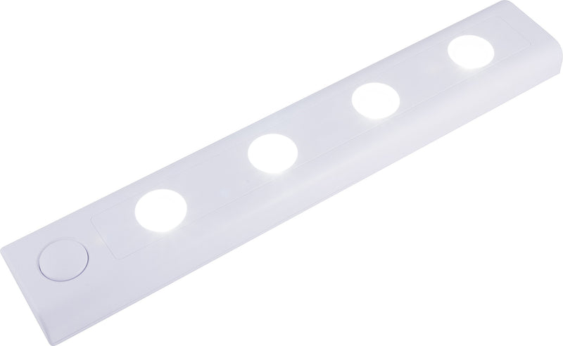 GE 38557 Wireless LED Light Bar Battery-Operated, Ideal for Under Cabinet, Closet, Pantry, Utility Room, Garage and more, 12 Inch, White 1-Pack