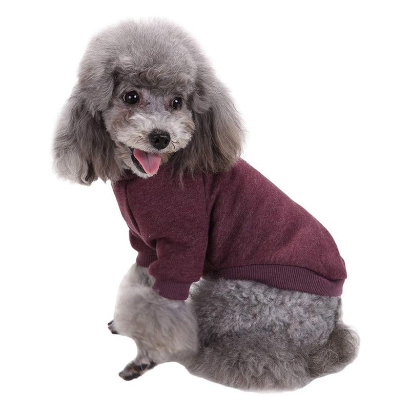 Jecikelon Pet Dog Clothes Knitwear Dog Sweater Soft Thickening Warm Pup Dogs Shirt Winter Puppy Sweater for Dogs (Brown, XXS) XX-Small Brown