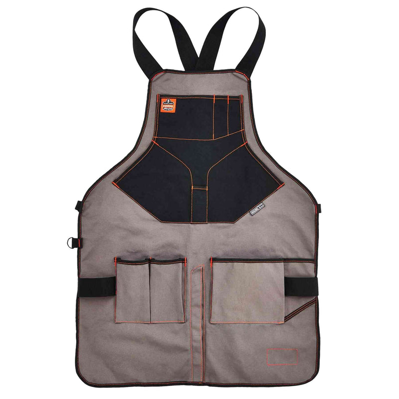 Ergodyne - 13696 Arsenal 5705 Full Length Tool Work Apron, 13-Pockets, Gray