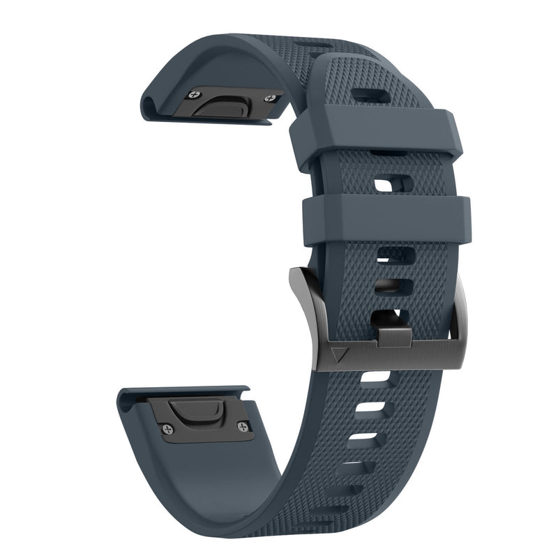 Notocity Compatible Fenix 5 Band 22mm Width Soft Silicone Watch Strap for Fenix 5/Fenix 5 Plus/Fenix 6/Fenix 6 Pro/Forerunner 935/Forerunner 945/Approach S60/Quatix 5(Slate) Slate