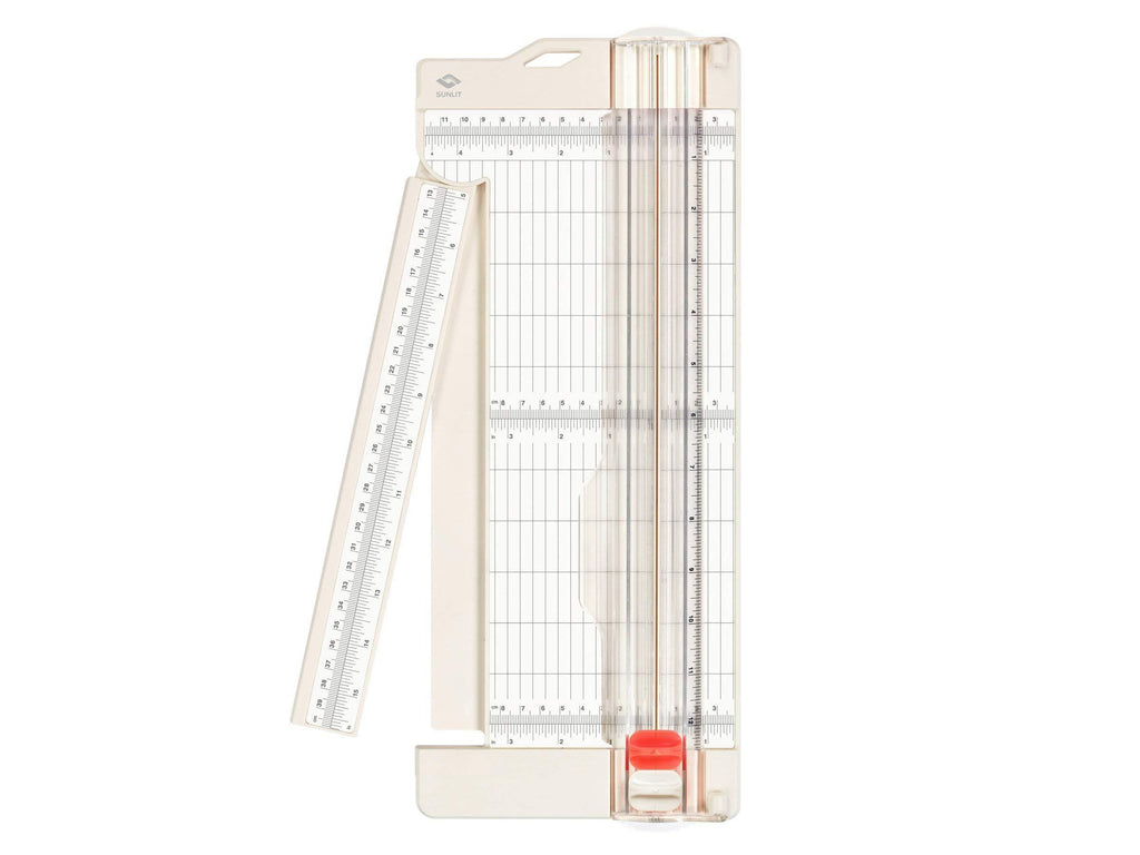 Bira Craft Paper Trimmer and Scorer with Swing-Out Arm, 12" x 4.5" Base, Craft Trimmer, Trim and Score Board, for Coupons, Craft Paper and Photo