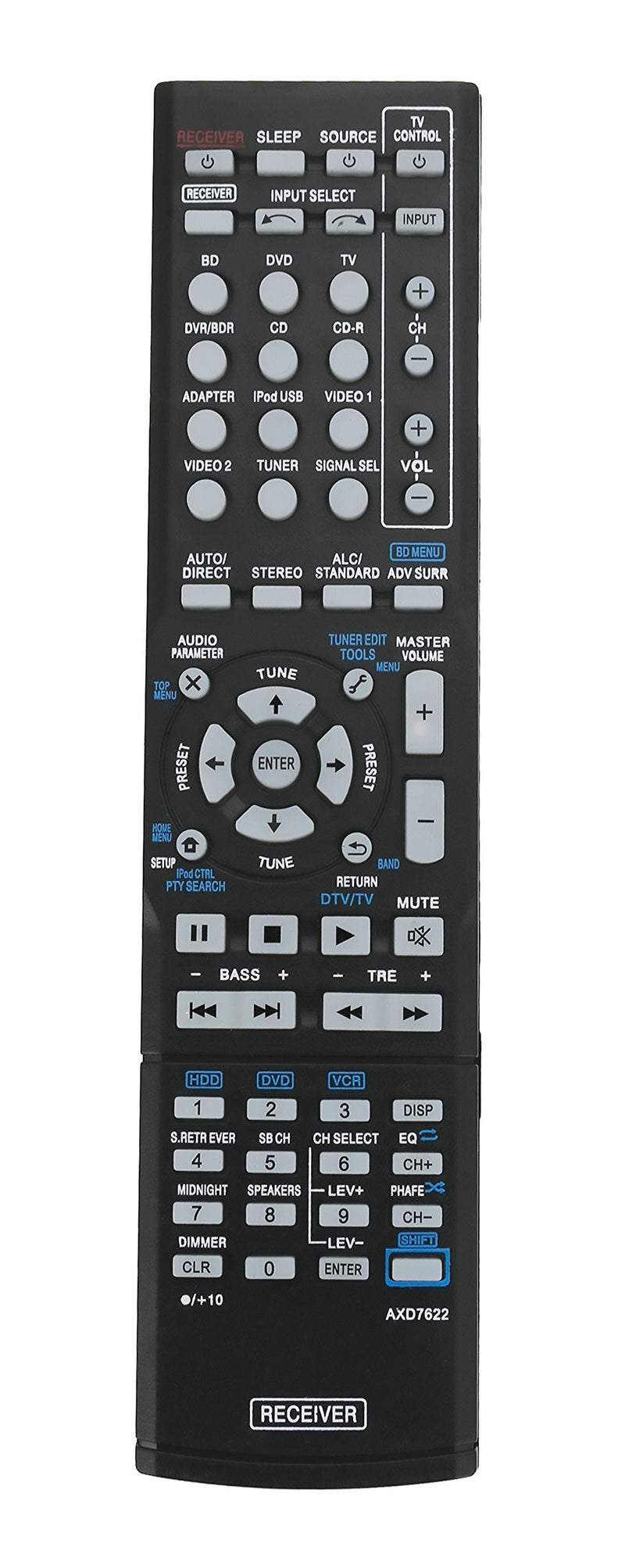 New AXD7622 Replace Remote fit for Pioneer AV Receiver AXD7624 AXD7690 AXD7723 AXD7660 AXD7583 VSX-23TXH VSX-921-K VSX-523-K