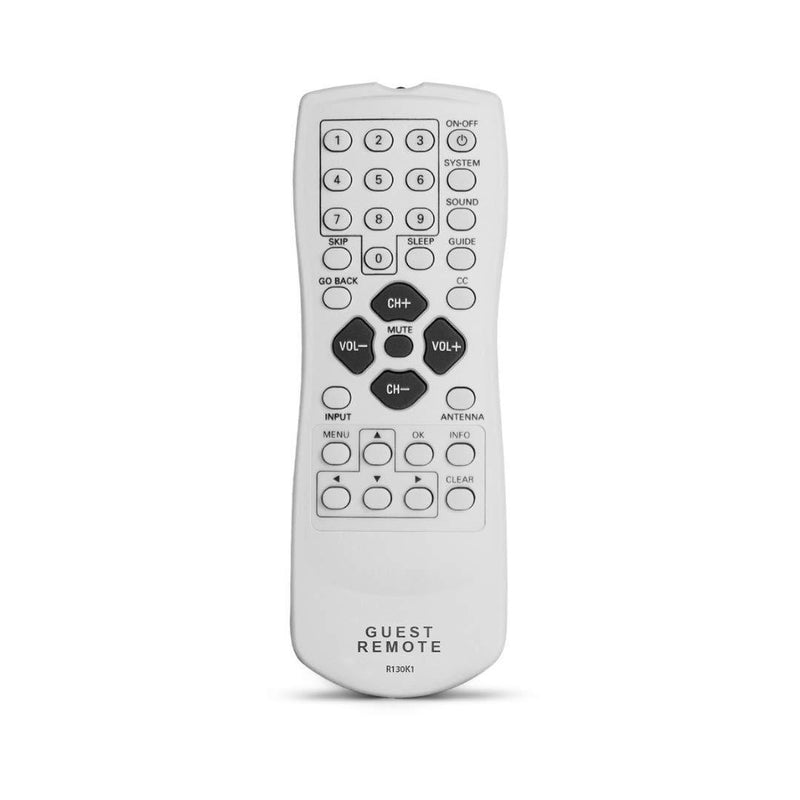 RCA Guest TV Remote for CT Series TVs | Standard Replacement Television Remote. Grey White.