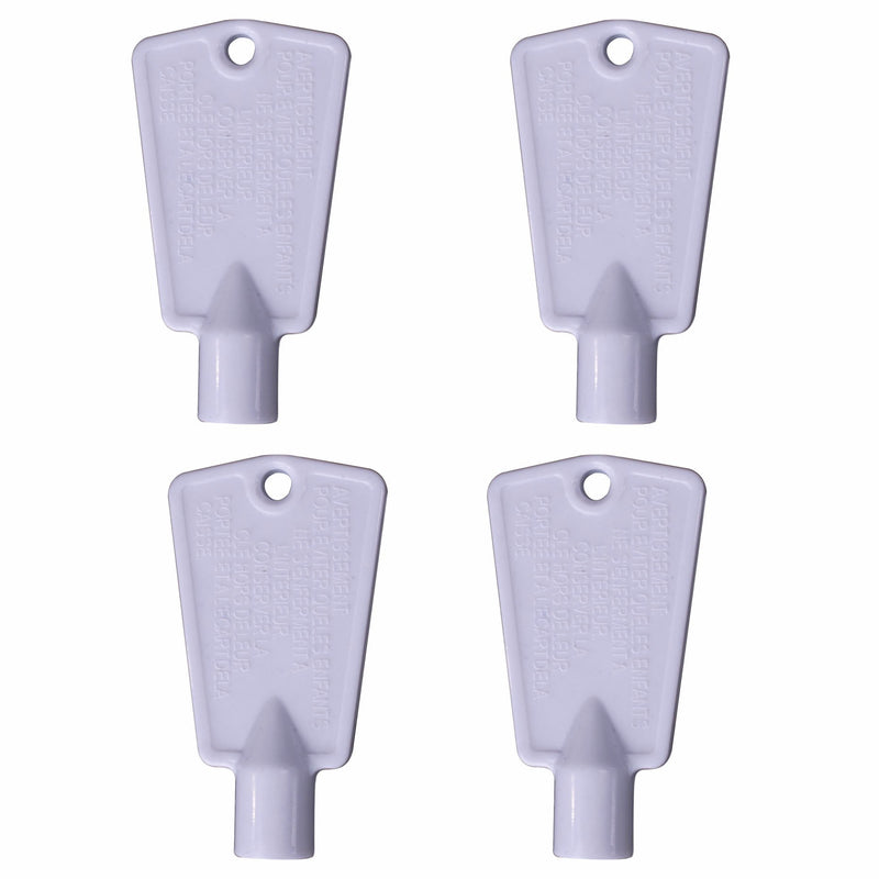 297147700 (4-Pack) Freezer Door Keys Compatible With Kenmore Electrolux Freezers - Replaces Replaces AP4301346, 216702900