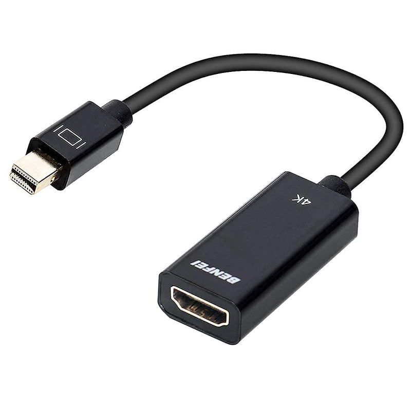 Mini DisplayPort to HDMI, Benfei Mini DP to HDMI 4K Adapter (Thunderbolt Compatible) Gold-Plated Cord Compatible for MacBook Pro, MacBook Air, Mac Mini, Microsoft Surface Pro 3/4 1 Pack
