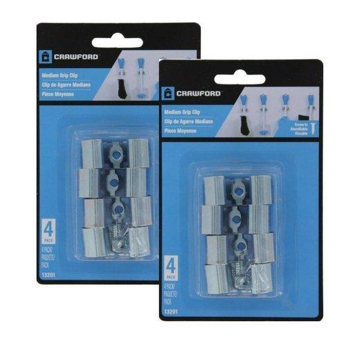 New LeHigh Grip Clip Hanging Organizer Size Medium 4 Clips Per Pack 13201 (2 Pack)
