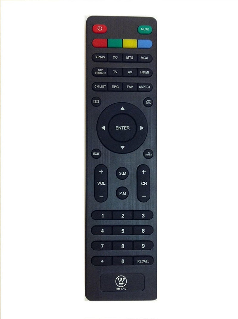 RMT-17 RMT17 Remote Control fits for Westinghouse TV LD2480 LD3280 VR2218 VR3215 VR2418 EW24T3LW EW24T7EW W19S4JW LD3240 EW32S3PW EW19S4JW EW24T3LW