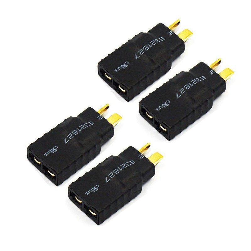 FLY RC Lipo Battery Wireless Adapter for Deans T Plug Battery to Traxxas RC ESC Charger Slash E Revo (4pcs/Lots) Deans T Male to Traxxas Female