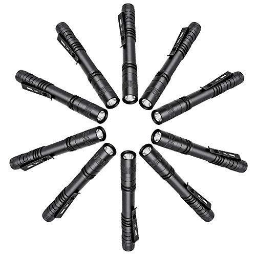 Pen Flashlight, 10PCS Led Penlight,500 Lumens with Clip Mini Medical Penlight 10pcs #014-A