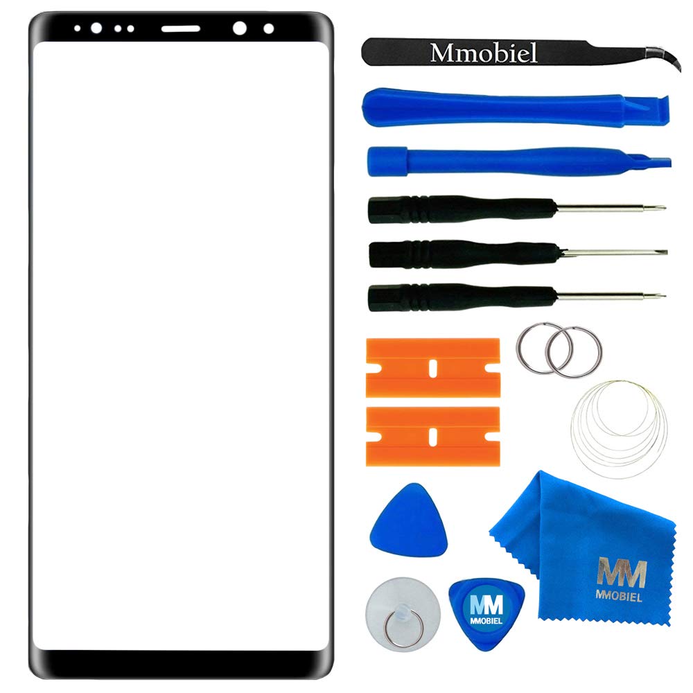 MMOBIEL Front Glass Repair Kit Compatible with Samsung Galaxy Note 8-6.3 inch 2017 - Lens Screen Replacement Repair Kit - Incl. Toolkit - Black