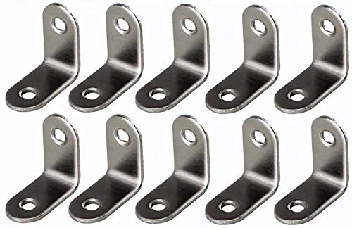 1/2" x 1/2" x 3/8" Corner Brace with Screws - 10 Pack