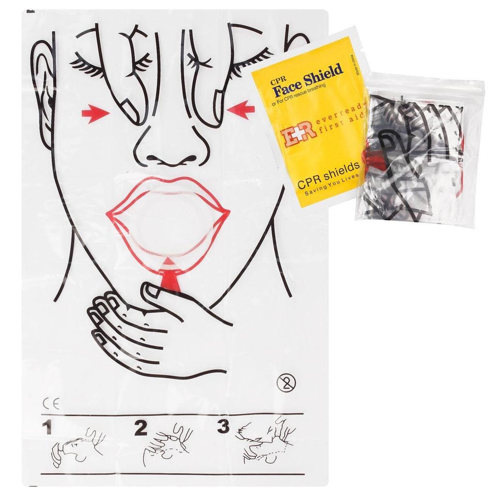 Ever Ready First Aid CPR Face Shield - 10 Pack