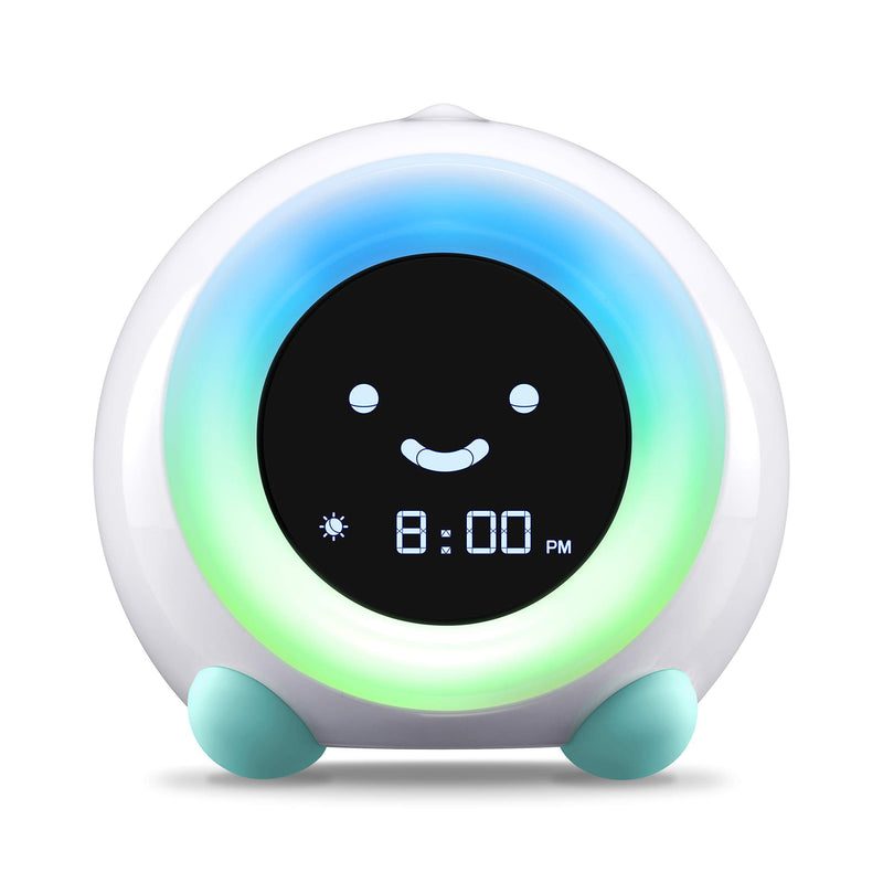 LittleHippo Mella Ready to Rise Children's Trainer, Alarm Clock, Night Light Sleep Sounds Machine (Arctic Blue), Standard Arctic Blue