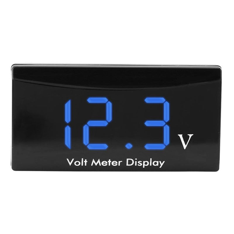 12V DC Voltage Gauge Digital, Automotive Car Voltage Gauge LED Display Voltmeter Volt Gauge Panel Meter(Blue Digits)