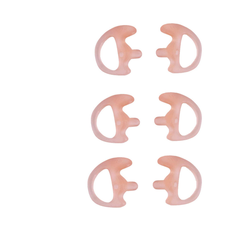 KS K-STORM Two Way Radio Ear Mold Replacement Soft Silicone Ear Insert for Acoustic Coil Tube Earpiece (Carnation, 3 Pair Large,Medium,Small) Carnation