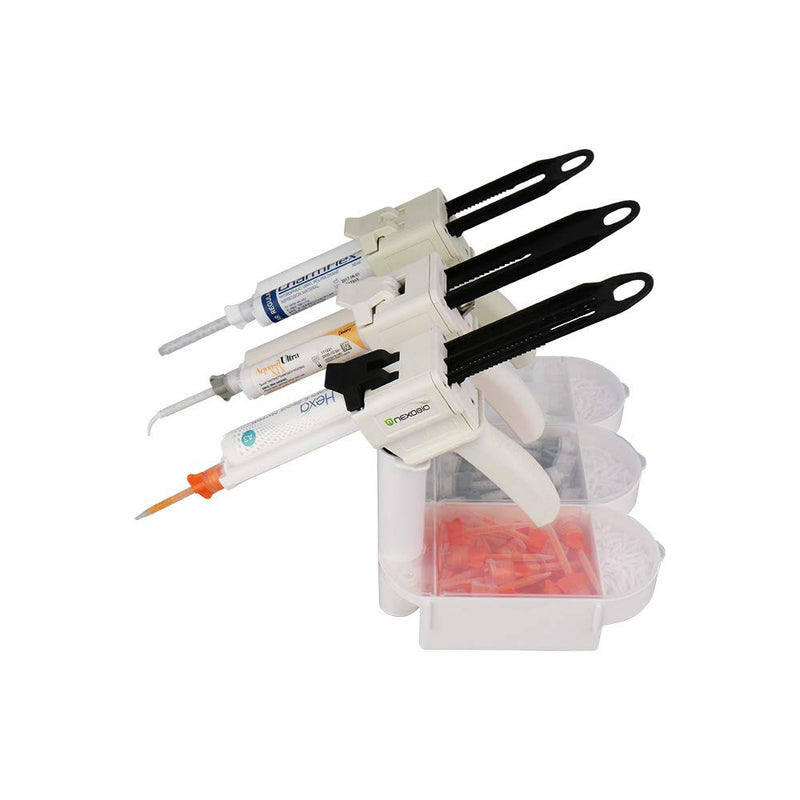 Holder for Dental Impression Dispenser Gun/Dental Mixing Tip/Dental Intra-Oral Tips Organizer