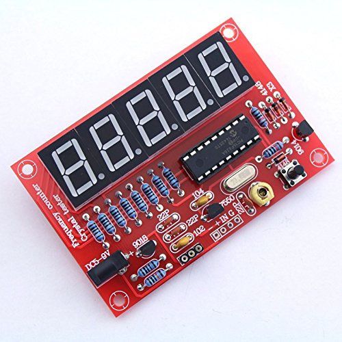 HUABAN 2 Pack Crystal Oscillator Tester 1Hz-50MHz Frequency Counter Tester Meter Cymometer Measurement Tester Module LED DIY Kit