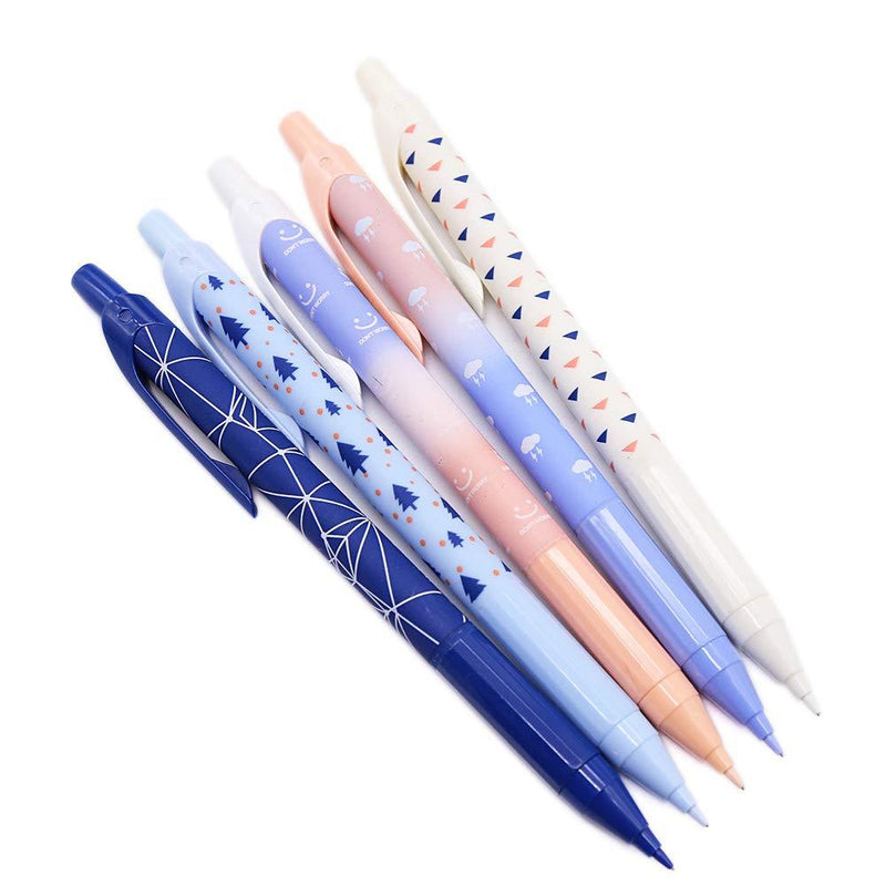 GANSSIA New Style Mechanical Pencils 0.5mm Point Lead Automatic Pencil for Drafting and Sketching Pack of 5 Pcs