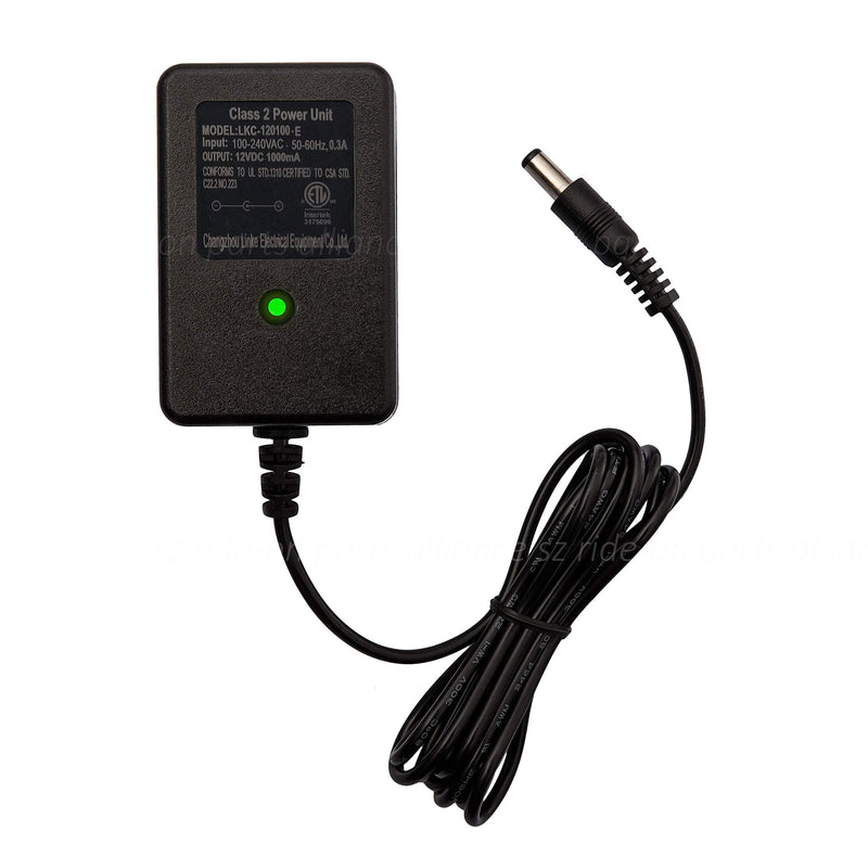 LinkePow 12 Volt Battery Charger, 12V Charger for Kids Electric Ride-Ons Battery Power Unit Compatible with Ride On Toys