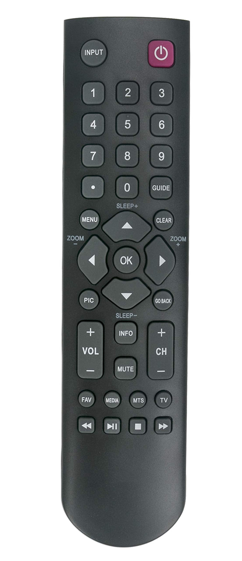 06-520W37-E003X Replaced Remote Fit for TCL LED TV 40FD2700 48FD2700 23F3300 28D2700 32B2800 32D100 32D2700 40D100 49D100 LE32FHDE3010 LE39FHDE3010 LE40FHDE3010 RC2000N01 RC3000N01