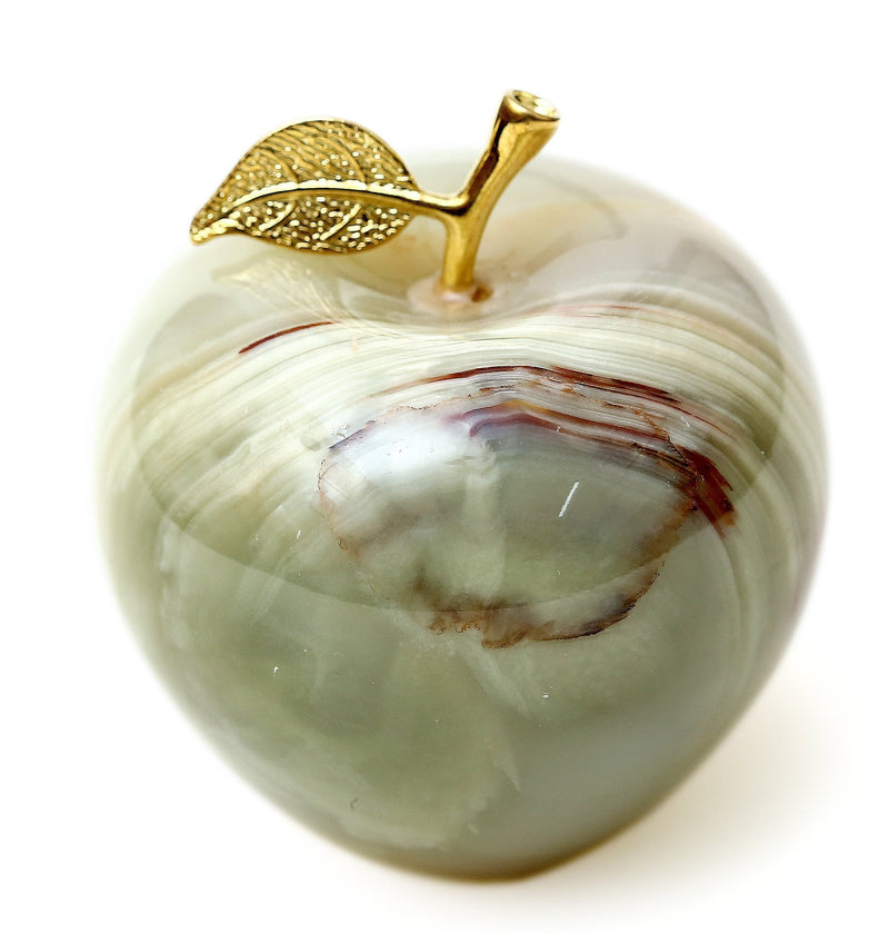 RADICALn Decoration Piece Ideas Handmade Marble Smart Home Decor Green Onyx Apple Paperweight – Best for Office Table Decoration & Study Room Decor Paperweight Teacher Gifts